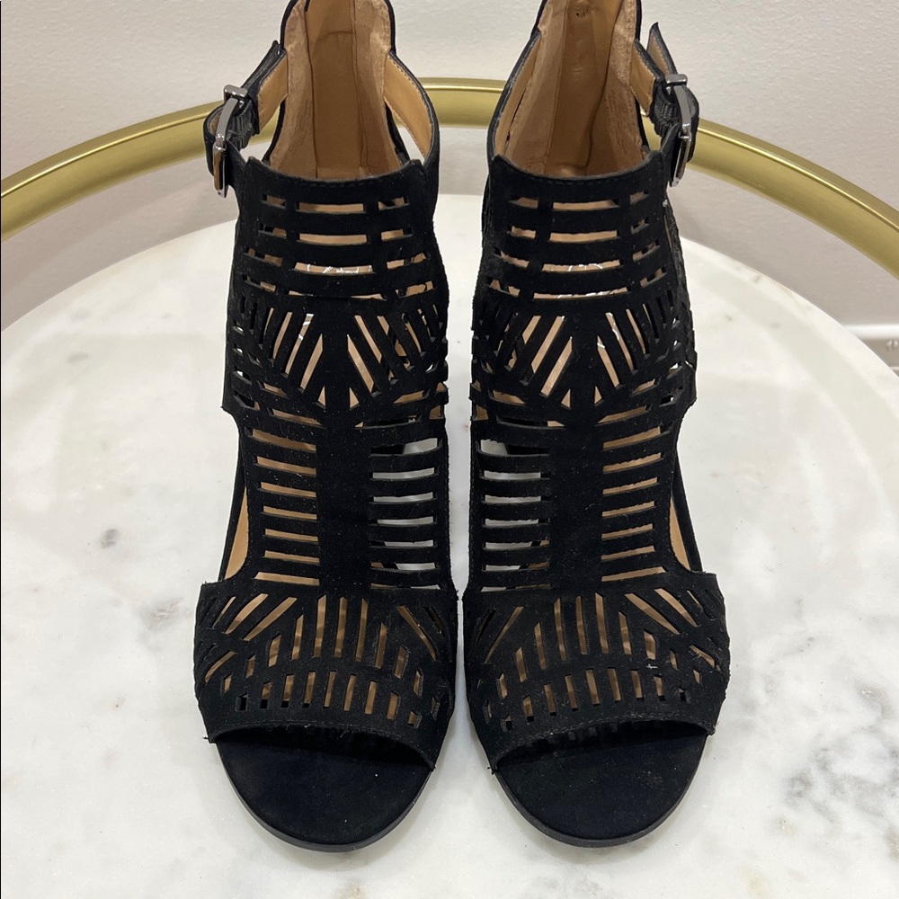Franco Sarto Black Cutout Heels- NEW